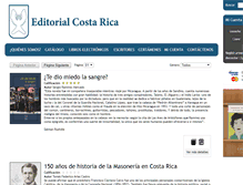 Tablet Screenshot of editorialcostarica.com